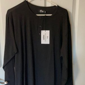 NEW, with tags, Zyia  men’s long sleeve tee